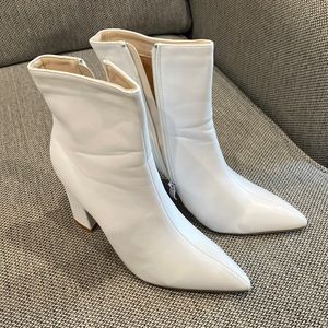 White Ankle boots